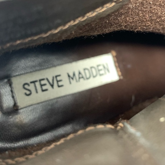 Steve Madden Raglin Lace Up Detail Booties 8 Bohemian Western Moto Rustic Rugged - Picture 14 of 16